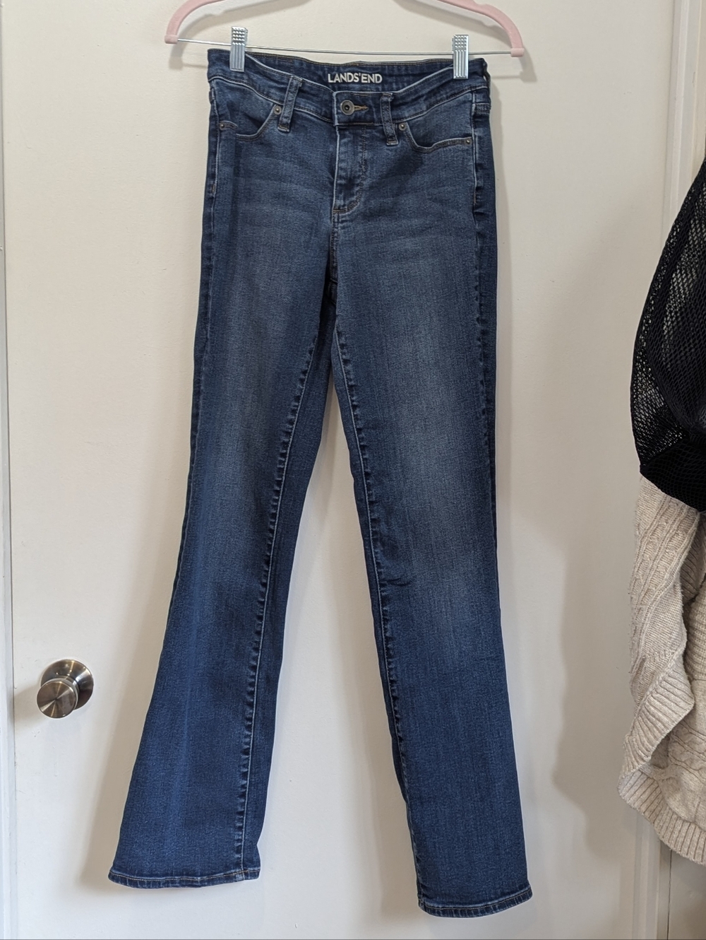 Lands' End Mid-rise Bootcut Jeans 4